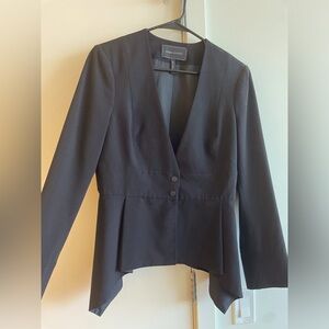 BCBG Maxazria black peplum blazer